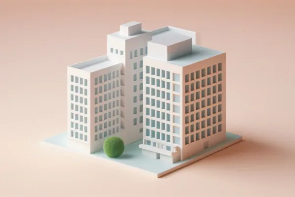 3d architectuur en decoratie