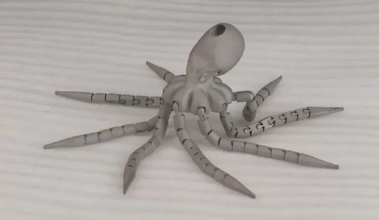 3d Metalen Octopus Productie