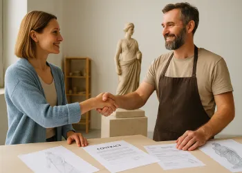 Beeldhouwwerk Productie: Veilige en Eenvoudige Betaling