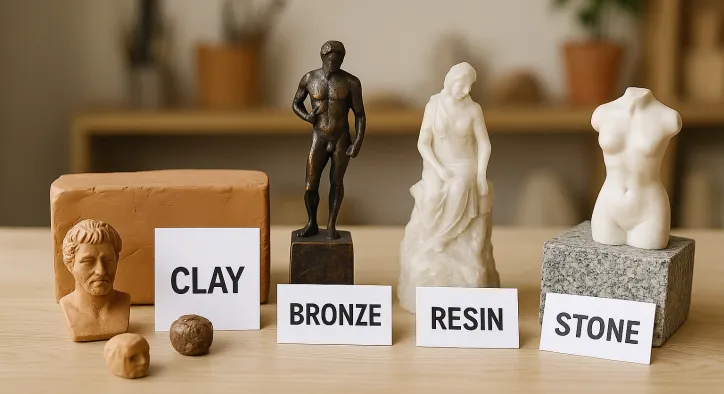 Materialen Gebruikt in Beeldhouwwerk Productie
